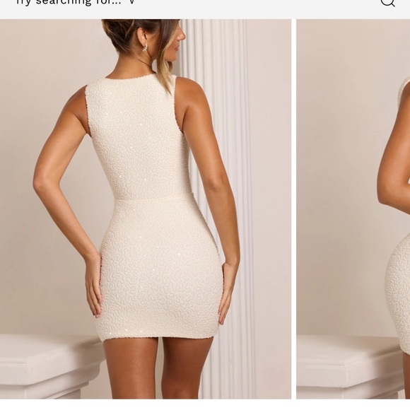 Oh Polly mini white dress. Worn once - Picture 2 of 2